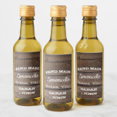 Rustic Wood Wedding Vielen Dank für Ihr Interesse Weinetikett (Flaschen)