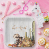 Rustic Wood Western Themenabend Erntedank Pappteller (Party)