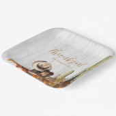 Rustic Wood Western Themenabend Erntedank Pappteller (Gewinkelt)