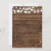 Rustic Wood Zuhause Sweet Zuhause Housewarming Par Einladung (Rückseite)