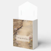 Rustic Wooden Bohemian Floral Wedding Geschenkschachtel (Geöffnet)