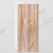 Rustic wooden customizable rack wedding cards einladung (Rückseite)