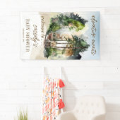 Rustic Woodland Adventure erwartet Boy Baby Shower Banner (Insitu)