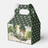 Rustic Woodland Adventure erwartet Boy Baby Shower Geschenkschachtel (Rückseite)