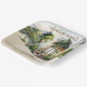 Rustic Woodland Adventure erwartet Boy Baby Shower Pappteller (Gewinkelt)