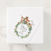 Rustic Woodland Animals Baby Shower Boy Vielen Dan Geschenkanhänger (Beispiel)