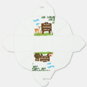 Rustic Woodland Animals Birthday  Geschenkschachtel (Ungefaltet)
