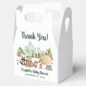 Rustic Woodland Animals Kinderdusche Vielen Dank Geschenkschachtel (Geöffnet)
