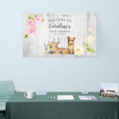 Rustic Woodland Baby Dusche Willkommen Banner (Messeveranstaltung)