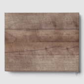 Rustic Woodland Baby Showbook Gästebuch (Rückseite)