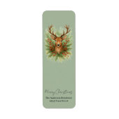 Rustic Woodland Deer Head with Winter Foliage -  (Vorne)