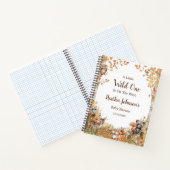 Rustic Woodland Forest Baby Showroom Gästebuch Notizblock (Innenseite)