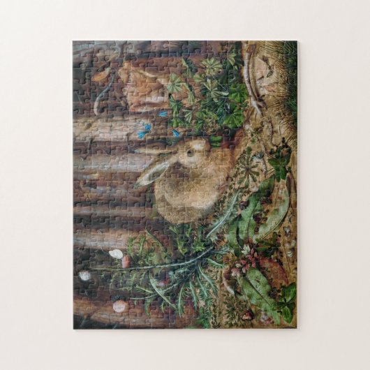 Rustic Woodland Forest Rabbit Puzzle (Vertikal)