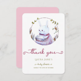 Rustic Woodland Niedliche Kaninchen Babydusche Dan