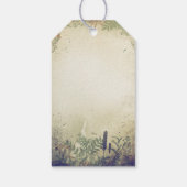 Rustic Woodland Wedding Danke - NAVY Geschenkanhänger (Rückseite)