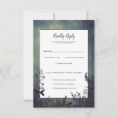 Rustic Woodland Wedding RSVP (Vorderseite)