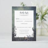 Rustic Woodland Wedding RSVP (Stehend Vorderseite)