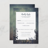 Rustic Woodland Wedding RSVP (Vorne/Hinten)