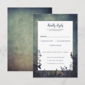 Rustic Woodland Wedding RSVP Karte (Vorne/Hinten)