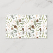 Rustic Woodland Wedding Website UAWG Visitenkarte (Rückseite)