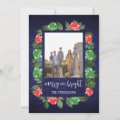 Rustic Woodland Whimsical Mushrooms Christmas Feiertagskarte (Vorderseite)