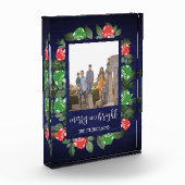 Rustic Woodland Whimsical Mushrooms Christmas Fotoblock (Links)