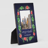 Rustic Woodland Whimsical Mushrooms Christmas Fotoplatte (Seite)