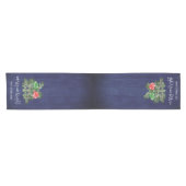 Rustic Woodland Whimsical Mushrooms Christmas Kurzer Tischläufer (Horizontal)