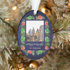 Rustic Woodland Whimsical Mushrooms Christmas Ornament