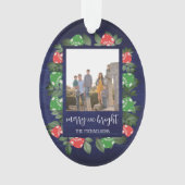 Rustic Woodland Whimsical Mushrooms Christmas Ornament (Vorderseite)