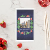 Rustic Woodland Whimsical Mushrooms Christmas Serviette (Beispiel)