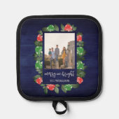 Rustic Woodland Whimsical Mushrooms Christmas Topflappen (Vorderseite)