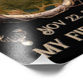 Rustic Woodland Whitetail Deer First Hunt Fotodruck (Ecke)