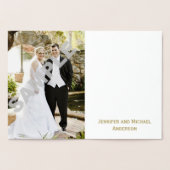 Rustic Woods Country Danke mit Foto Folienkarte (Innenseite)