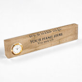 Rustic Woods Schreibtischplatte Namensplakette