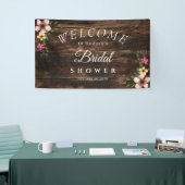 :Rustic Woodsy Elegantes Country Brautparty-Zeiche Banner (Messeveranstaltung)