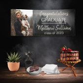 Rustic Woodsy Herzlichen Glückwunsch Graduate Foto Banner