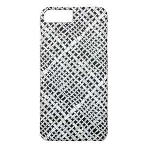 Rustic Woven Elegant Silver Burlap Case-Mate iPhone Hülle