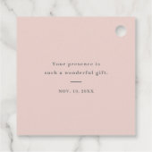 Rustic Wreath Baby Shower Thank You Geschenkanhänger (Rückseite)