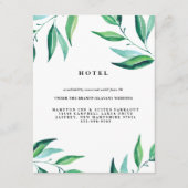 Rustic Wreath Greenerity Wedding Hotel Card Begleitkarte (Vorderseite)