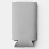 Rustic Wreath Wedge Monogram | Grau Selters Dosenkühler (Rückseite)