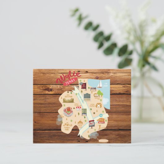 Rustic Wylie Texas Postcard Postkarte (Stehend Vorderseite)