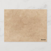 Rustic Yellow Burgundy Floral Wedding Thank You Postkarte (Rückseite)