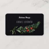 Rustic Yem Zweig-Visitenkarte Visitenkarte (Vorderseite)