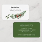 Rustic Yem Zweig-Visitenkarte Visitenkarte (Vorne/Hinten)