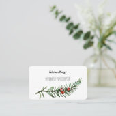 Rustic Yem Zweig-Visitenkarte Visitenkarte (Stehend Vorderseite)