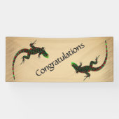 Rustic Yin Yang Lizards Banner (Horizontal)