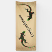 Rustic Yin Yang Lizards Banner (Vertikal)