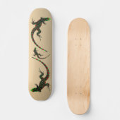 Rustic Yin Yang Lizards Skateboard (Vorderseite)