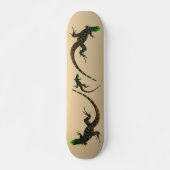 Rustic Yin Yang Lizards Skateboard (Vorne)